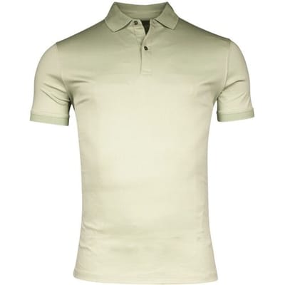 Giordano Lino Liquid Cotton Short Sleeve Polo Pastel Groen / male