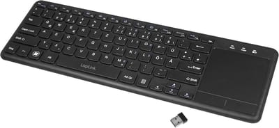 Draadloos toetsenbord met touchpad en multimedia functietoetsen voor PC, Mac, Smart TV en Android Box