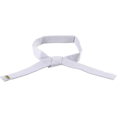 Witte klittenband riem budō kind Kwon