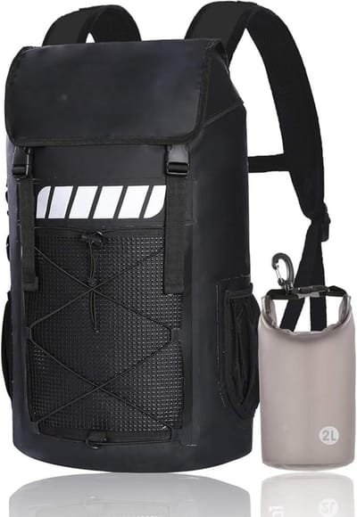 Famanu – Waterdichte rugzak voor mannen - 25L/45L - droge zakken - geschikt voor kajak - camping en wandelen - lichtgewicht - duurzaam en waterbestendig - comfortabel en multifunctioneel voor outdoor activiteiten