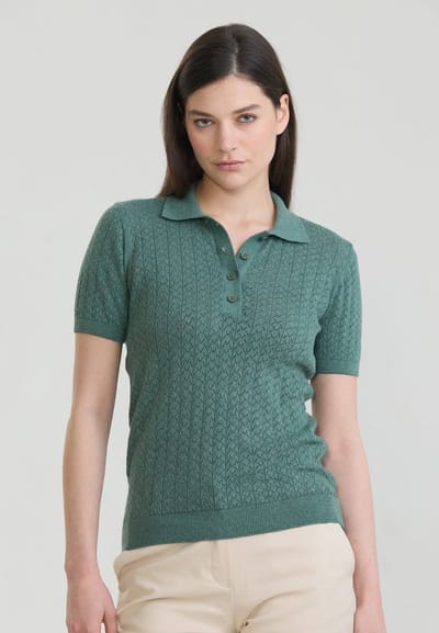 Felix Hardy Polo Shirt Korte Mouwen 100% Katoen Dames Groen - L