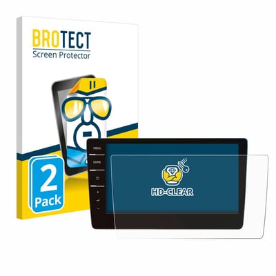BROTECT - Screenprotector voor Volkswagen Passat 2019 Discover Pro 9.2" 2019 - Folie Beschermfolie transparant 2 Stuks