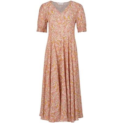 Rich & Royal Printed Dress Strawberry Maat: 34 | Midi Jurken Outlet | Dames | Roze