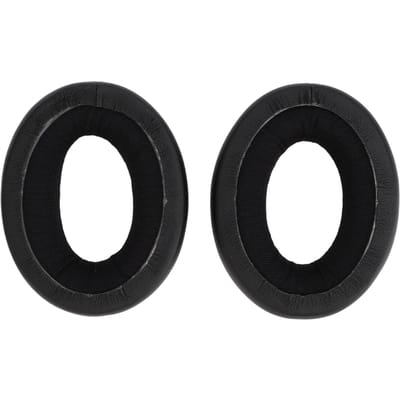 2 stuks Vervangende Oorkussens Professionele Geluidsisolatie Eiwitleer Memory Foam Zacht black
