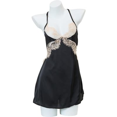 Sexy Ondergoed, Sexy Pyjama's voor Vrouwen, Hete Verleiding, Kant Backless Jarretelrok, Tule Doorzichtig Loungewear voor Vrouwen One Size zwart