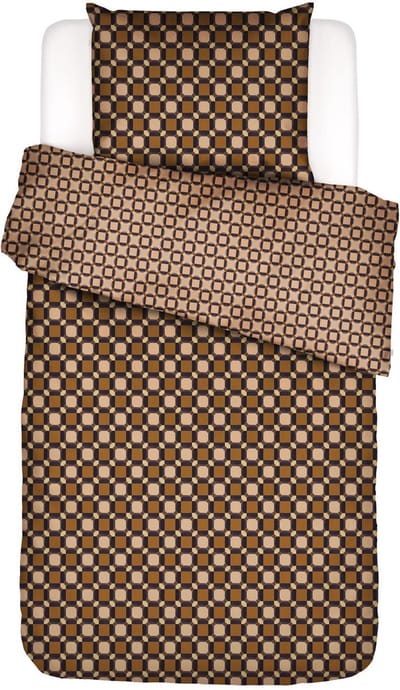 ESSENZA Teades Dekbedovertrek Light leather - Eenpersoons – 140x200/220 cm