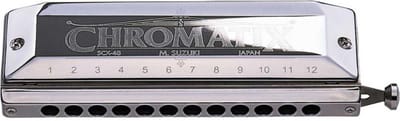 Suzuki Chromatic SCX-48-A - toonsoort A - chromatische mondharmonica