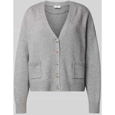Oversized gebreid jack van katoenmix