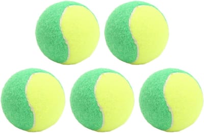 Elastische Tennisballen - Oefenballen Bal - Training Entertainment - Zachte Stoffen Afwerking - 6 cm Diameter - Groen