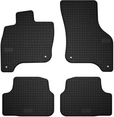 Wielganizator SolidTread - Autovloermatten voor Volkswagen eGolf - Hatchback - Zwart - Set van 4