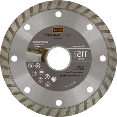 Diamantschijf Beton - Graniet Schijf - Materiaal Zagen - Splintervrije Snede - Ø 230 mm - Zilver