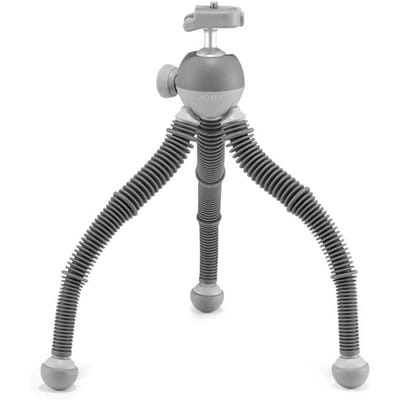 JOBY PodZilla L Mini Trépied à Rotule Charge Utile, 2,5 kg, Tête, Gris, JB01661-BWW grise