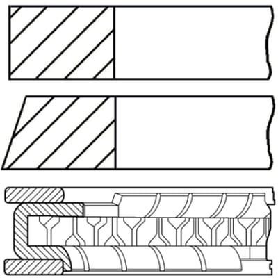 Goetze Engine Zuigerveren set GOETZE 08-141207-00