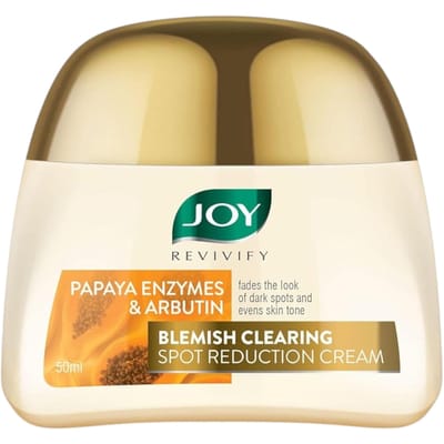 Joy Revivify Arbutin Papaya Vlekverminderende Crème 50 ml Verpakking voor Huidverheldering en Anti-veroudering
