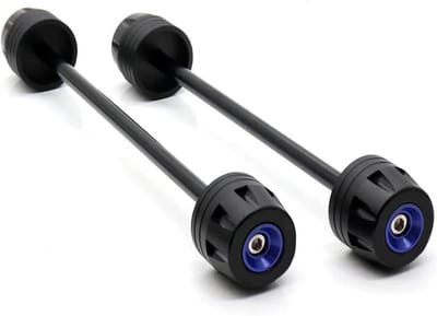 Motor Beschermers - Valbescherming Assen - Motor Beschermen - CNC Aluminium POM - 1 Paar - Blauw