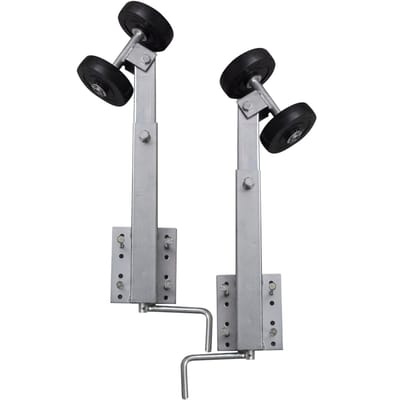 vidaXL - 2-delige - Rollerboegsteunenset - voor - boottrailer - 59-84 - cm
