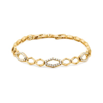 Diamond Chain Bracelet Gold 18K
