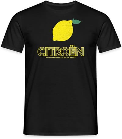 Citroën Frans Woordspeling T-Shirt Heren