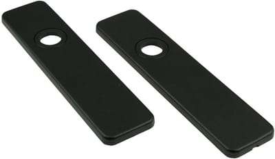 Ami Kortschild - rechthoekig - 185x44x6,5mm - blind - aluminium - gitzwart