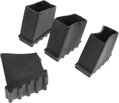 Ladder Voet Covers - Ladder Accessoires - Vloeren Beschermen - Antislip Rubber - 8 stuks - Zwart