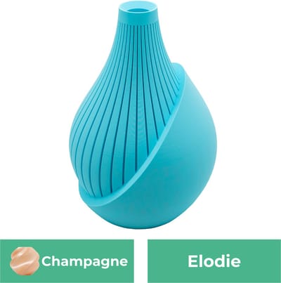 Elodie moderne vaas – Decoratieve vaas - Champagne - 3d geprinte vaas – geschikt voor droogbloemen - 20CM