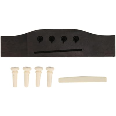 Basse Acoustique 4 Cordes Chevalet Sillet Palissandre 4 Chevilles de Chevalet Pièces pour Basses Acoustiques Folk