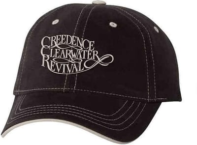 Creedence Clearwater Revival - Logo Baseball pet - Zwart