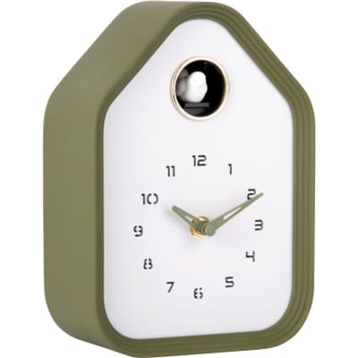 Karlsson Wandklok Reina Cuckoo - Groen - 7.4x14.4x20.4cm - Wandklok Modern