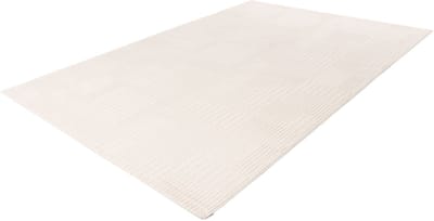 Batucci Vloerkleed - Japandi Stijl - 3D Blokjes Tapijt - Creme Wit - Modern en Onderhoudsvriendelijk - Luxe Uitstraling
