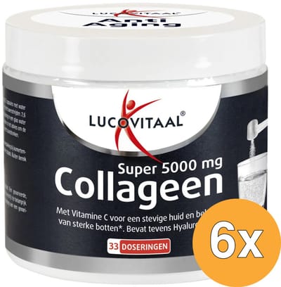 6x Lucovitaal Super 5000mg Collageen Poeder (171,6 gr)