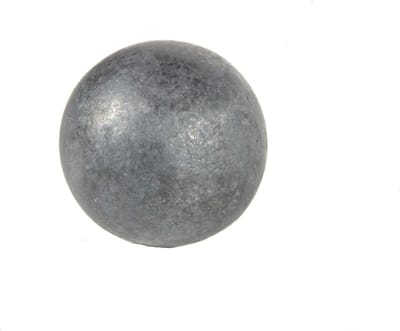 Massieve IJzeren Bal - Stalen Bol - Tuindecoratie - Smeedbaar en Galvaniseerbaar - 70 mm Diameter - Grijs