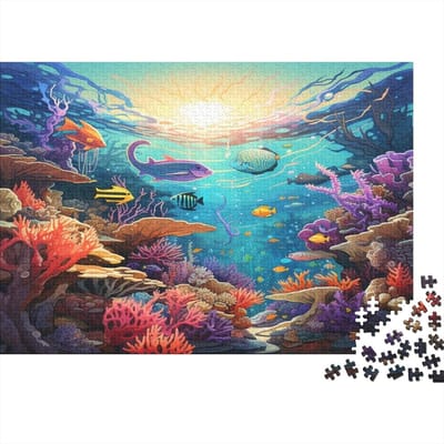 Fotopuzzel 1000 stukjes - Legpuzzel Marine - Ontspanning Thuis - Hoge Kwaliteit Karton - 75 x 50 cm - Marineblauw Leven