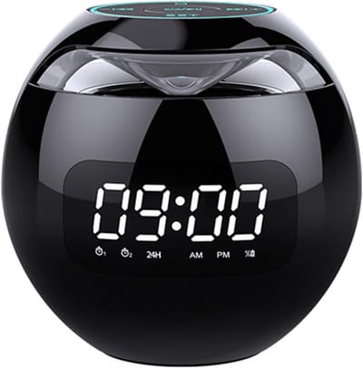 Digitale Wekker met Bluetooth Speaker en Kleurrijk Licht - Dual Alarms en Muziekspeler