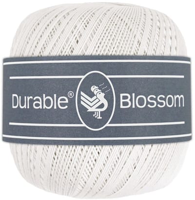 Durable Blossom - 310 White - Verfijnd Gemerceriseerd Katoen Garen