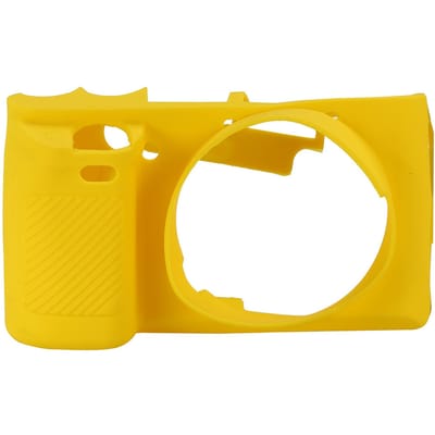 Étui d'appareil photo en silicone souple Housse de protection avec conception à accès facile pour Sony A6000 Jaune jaune