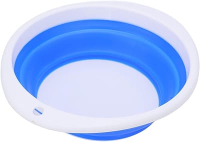 Vouwbare rubberen wasbak voor kamperen en wandelen - Lichtgewicht, duurzaam en multifunctioneel - Ideaal voor outdoor activiteiten