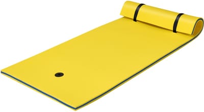 COSTWAY 220 cm x 90 cm Drijvend Water Mat, Persoonlijke Drijvende Oase Schuim Mat voor Recreatie en Ontspanning