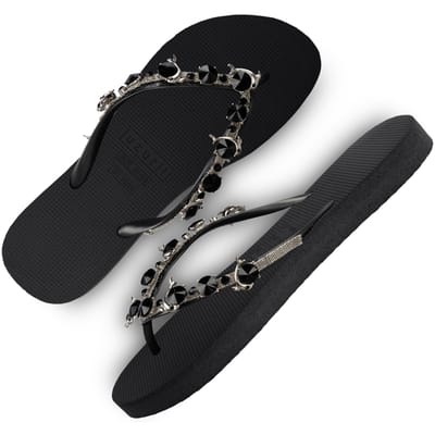 Uzurii | Teenslippers | Dames | Zwart | Maat 35/36