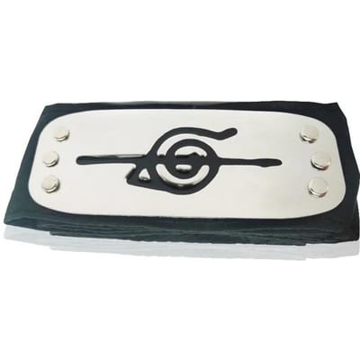 Bandesau-tête Accessoires de Garde Ninja Figurine Anime Chapeau Uzumaki Hatake Kakashi Ceinture de Tête Accessoires Cosplay Jouets pour Enfants Cadeau Cool Magnifique white