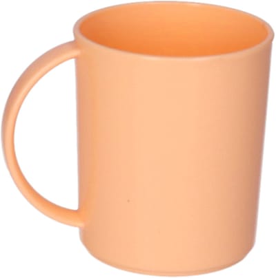 Plasticforte onbreekbare Drinkbekers - kunststof - 350 ml - oranje - kinderen - camping- mokken