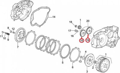 origineel balansas tandwiel voor aprilia 50 rs motor 1995 tot 2003 ap8125913