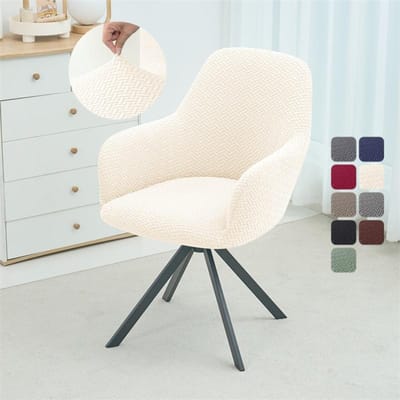 1/2/4/6 stuks Jacquard Hoge Fauteuilhoes Elastische Eetkamerfauteuil Overtrekken Wasbare Kantoor Schommelstoel Stoelhoes Woondecoratie 1pc