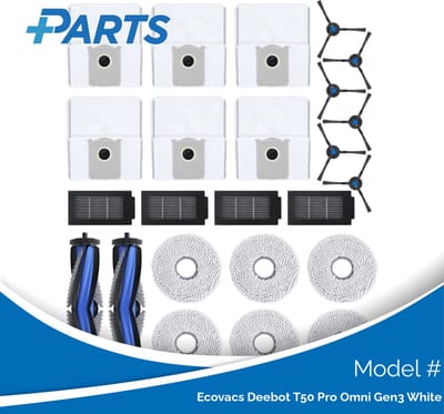 Ecovacs Deebot T50 Pro Omni Gen3 White Onderhoudsset (Plus.Parts® alternatief voor DKT060203)