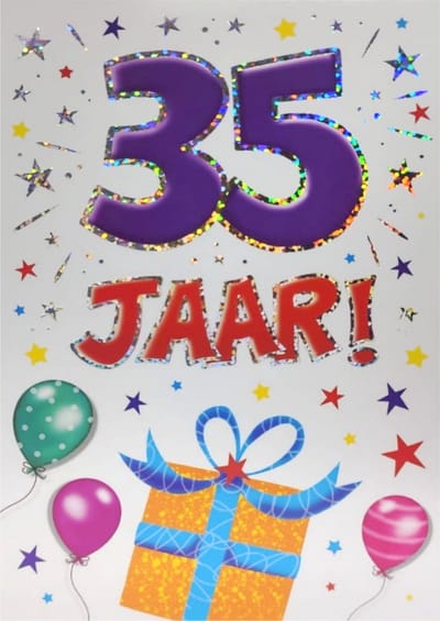Verjaardagskaart - That Funny Age - 35 jaar - Met Envelop - Per stuk