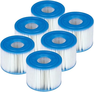Geschikt voor Zes HEPA-filters geschikt voor Bestway VI opblaaszwembad type 90352 58323