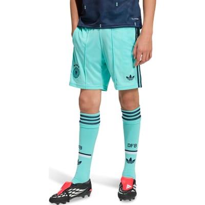 Adidas Germany Korte Broeken Kinder - Teal - Maat 171 - 176 CM - Poly Mesh