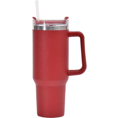 304 roestvrij staal 400 ml autobeker draagbare grote capaciteit handvat met rietje ijsbeker 400ml