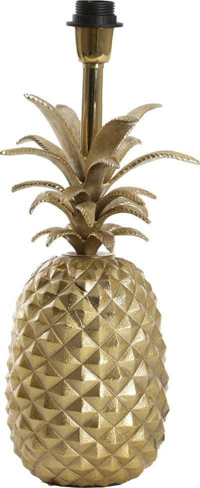 Light & Living Tafellamp Pineapple 42cm - Goud (excl. kap)