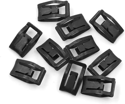 Dashboard Klinknagels - Bekledingsclips - Auto Interieur Reparatie - Metalen Bevestiging - 75 x 17 mm - Zwart