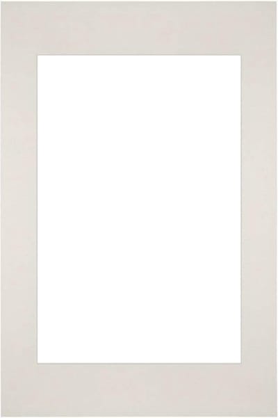 Passe-Partout Fotomaat 30x45 cm - Lijstmaat 40x60 cm - Lichtgrijs - Museumkarton - Fotolijst niet inbegrepen